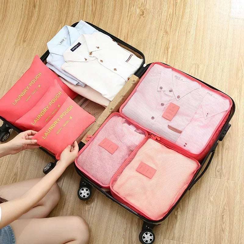 Set organizer da viaggio 6 pezzi