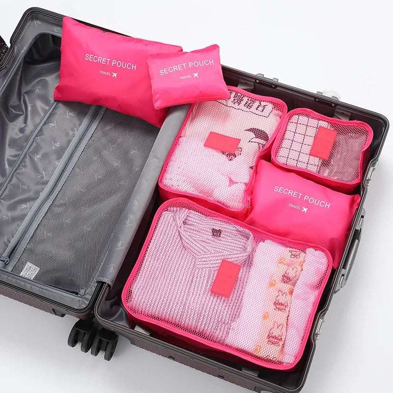 Set organizer da viaggio 6 pezzi