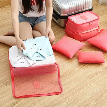 Set organizer da viaggio 6 pezzi