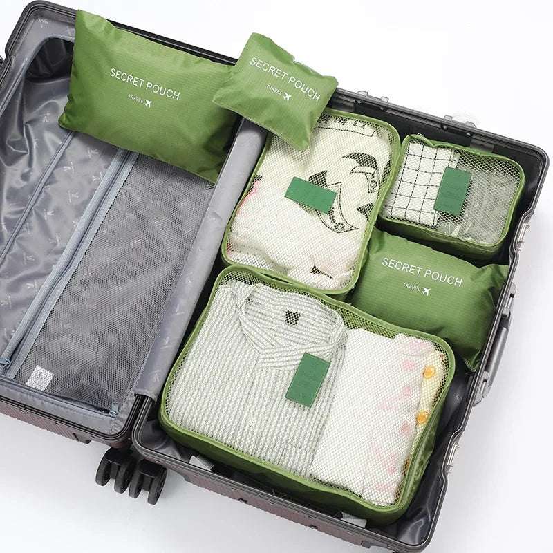 Set organizer da viaggio 6 pezzi