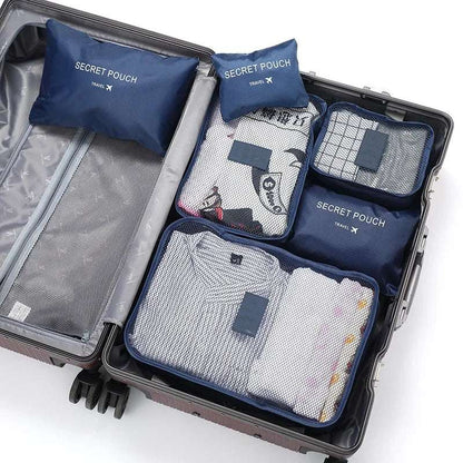 Set organizer da viaggio 6 pezzi